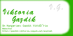 viktoria gazdik business card